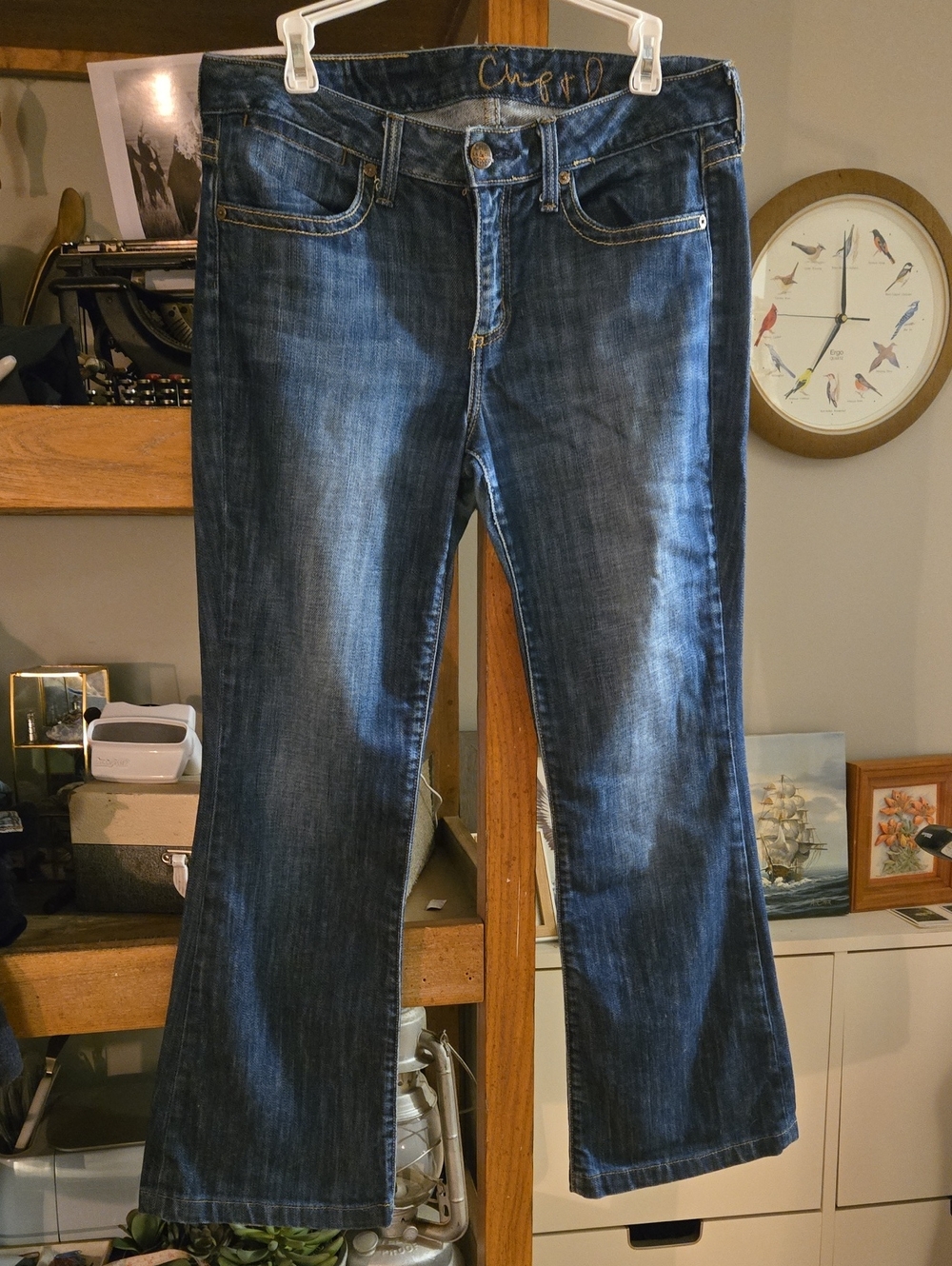Vintage Chip & Pepper Dark Blue Flare Jeans